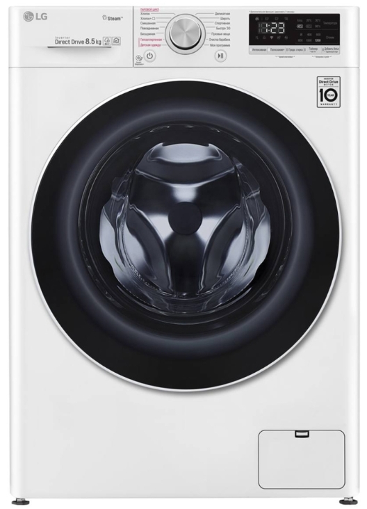 Стиральная машина LG F2V5GS0W 8.5 кг / 1200 об/мин / A / Белый photo 1 Стиральная машина LG F2V5GS0W 8.5 кг / 1200 об/мин / A / Белый photo 1