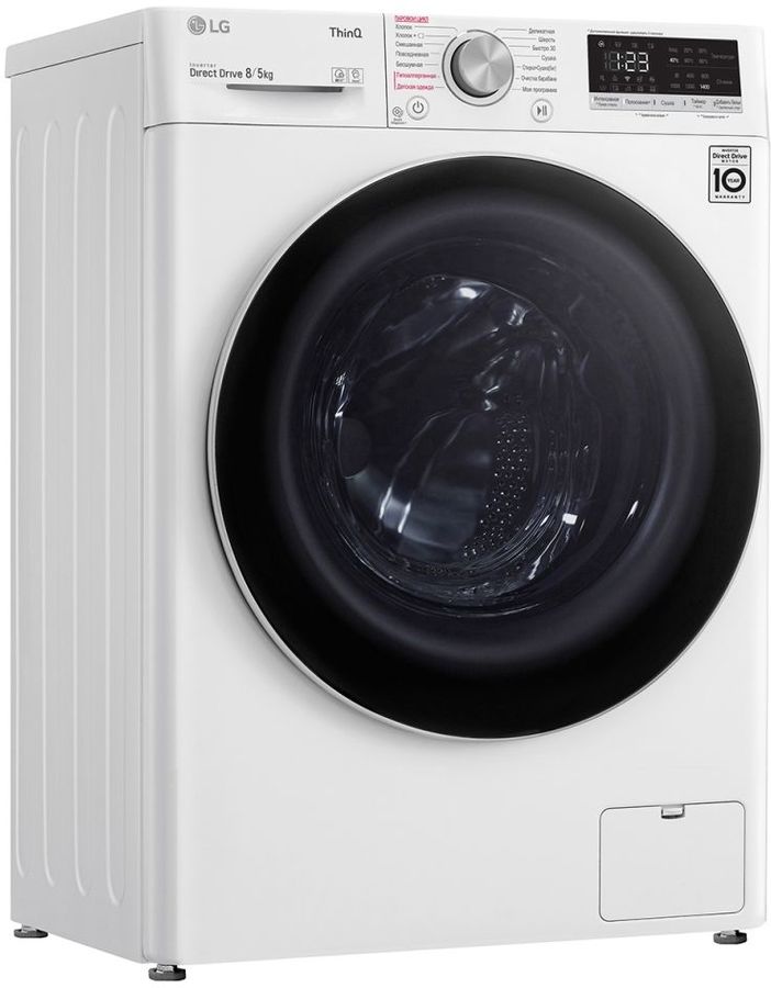 Cтирально-сушильная машина LG F4V5TG0W 8 кг /1400 об/мин /A /Белый photo 3