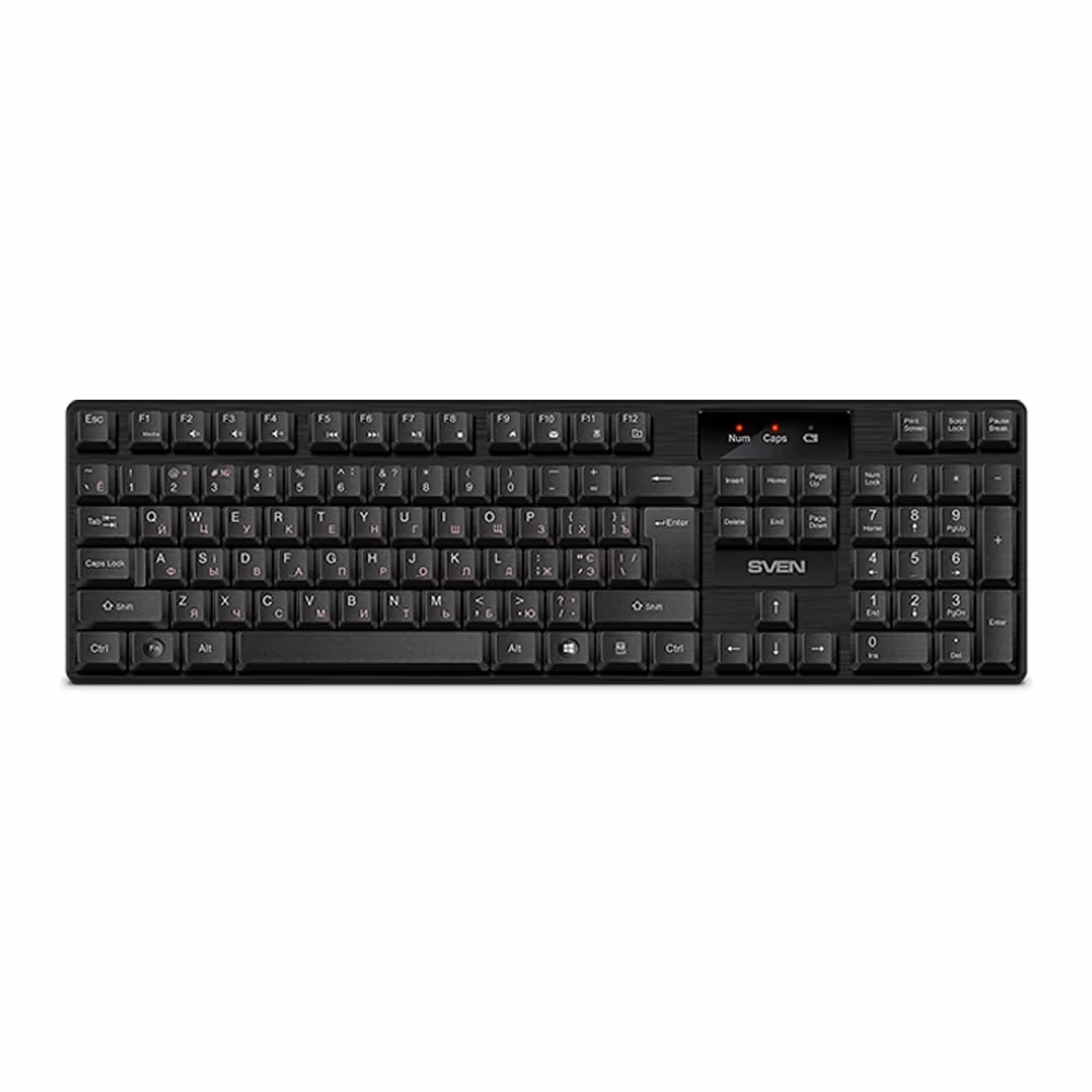 Клавиатура беспроводная Sven KB-C2300W Black 