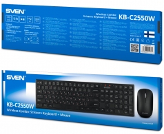Tastatura + mouse fara fir Sven KB-C2550W thumbnav 13