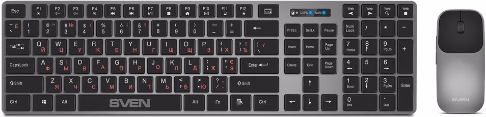 Tastatura + mouse fara fir Sven KB-C3000W 