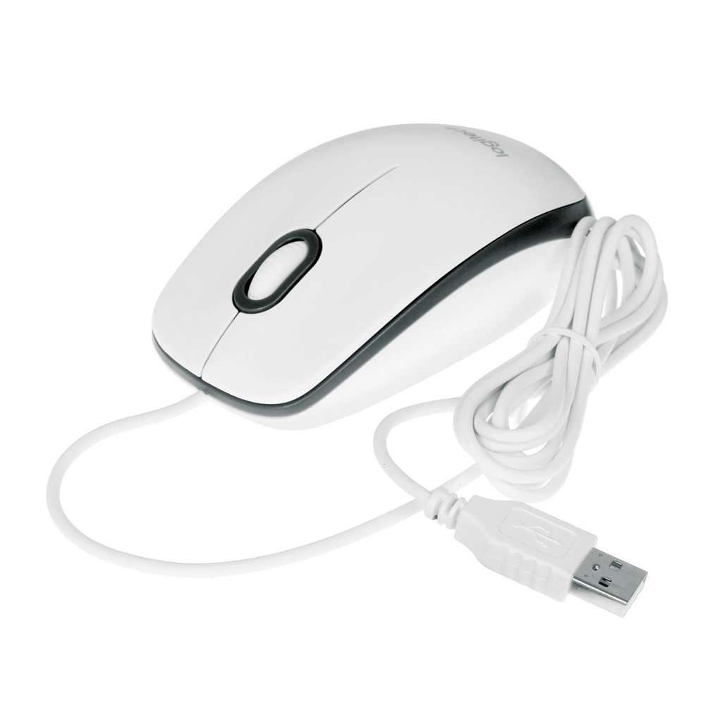 Проводная мышь Logitech M100 Белый / Оптическая / Белый photo 6