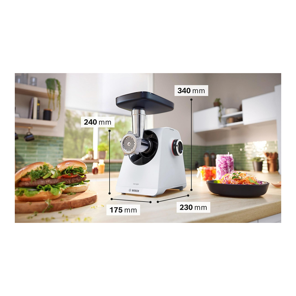 Мясорубка Bosch MFWS420W photo 4