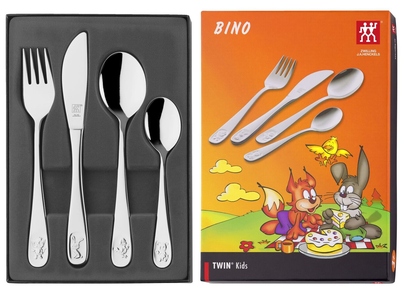 Набор столовых приборов Zwilling BINO, 4 piese p/copii  07009-210 photo 2