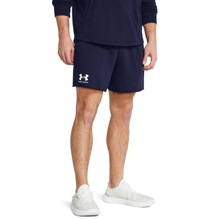 Sorti de bărbați Under Armour UA Rival Terry 6in Short L Albastru photo 3