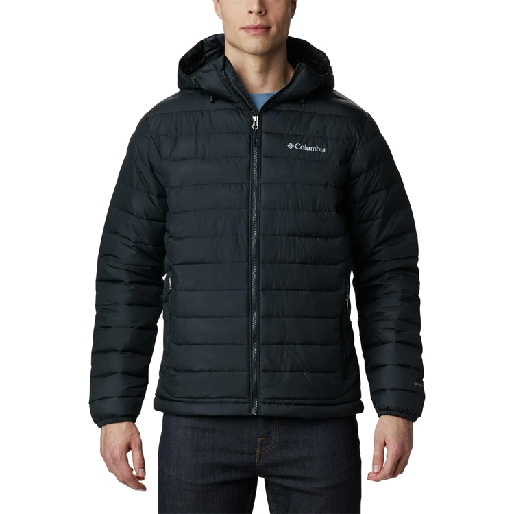Куртка мужская Columbia Powder Lite Hooded Jacket S Черный photo 1