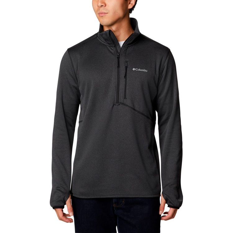Мужская Толстовка Columbia Park View Fleece Half Zip S Черный photo 5