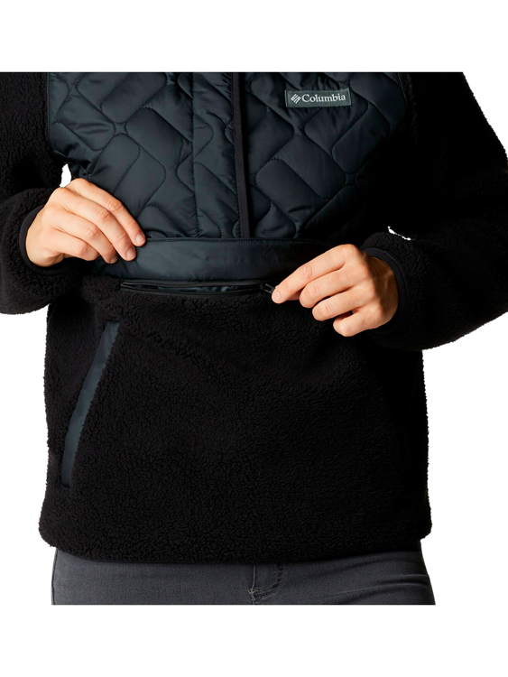 Hanorac Columbia Sweet View Fleece Hooded Pullover XS Negru Femei photo 4