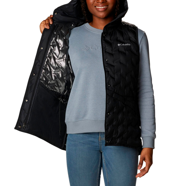 Vesta Columbia Delta Ridge Hooded Vest XS Negru Femei photo 6