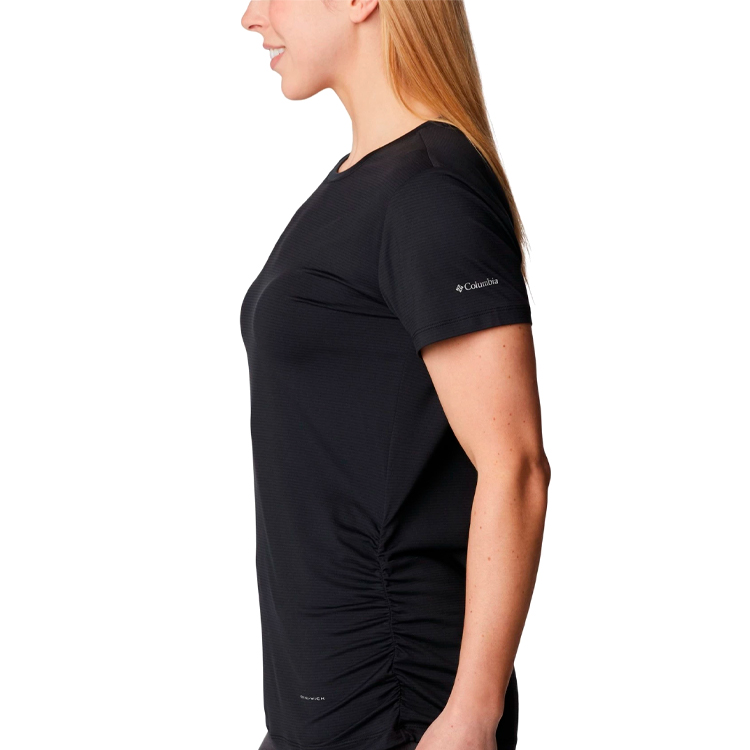 Tricou Columbia Leslie Falls Short Sleeve Shirt XS Negru Femei photo 2