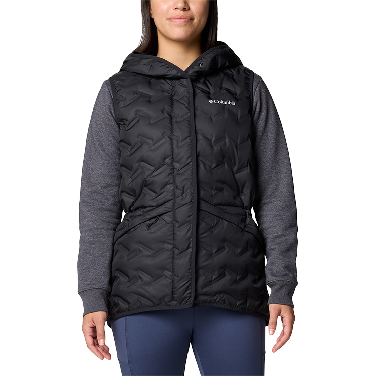 Vesta Columbia Delta Ridge II Down Hooded Vest S Negru Femei photo 5