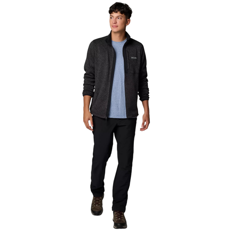 Hanorac pt bărbați Columbia Sweater Weather Full Zip S Negru photo 3