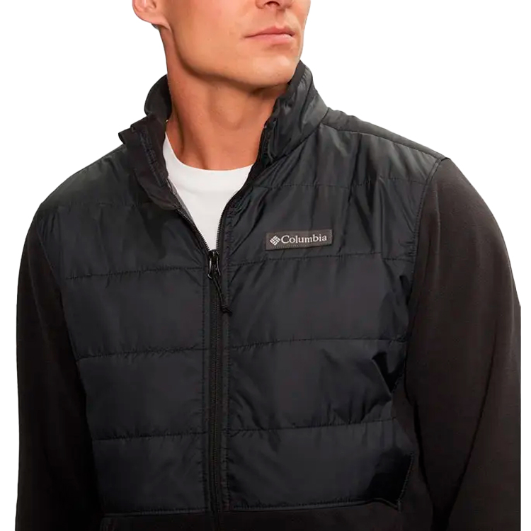 Hanorac pt bărbați Columbia Basin Butte Full Zip Fleece II S Negru photo 3