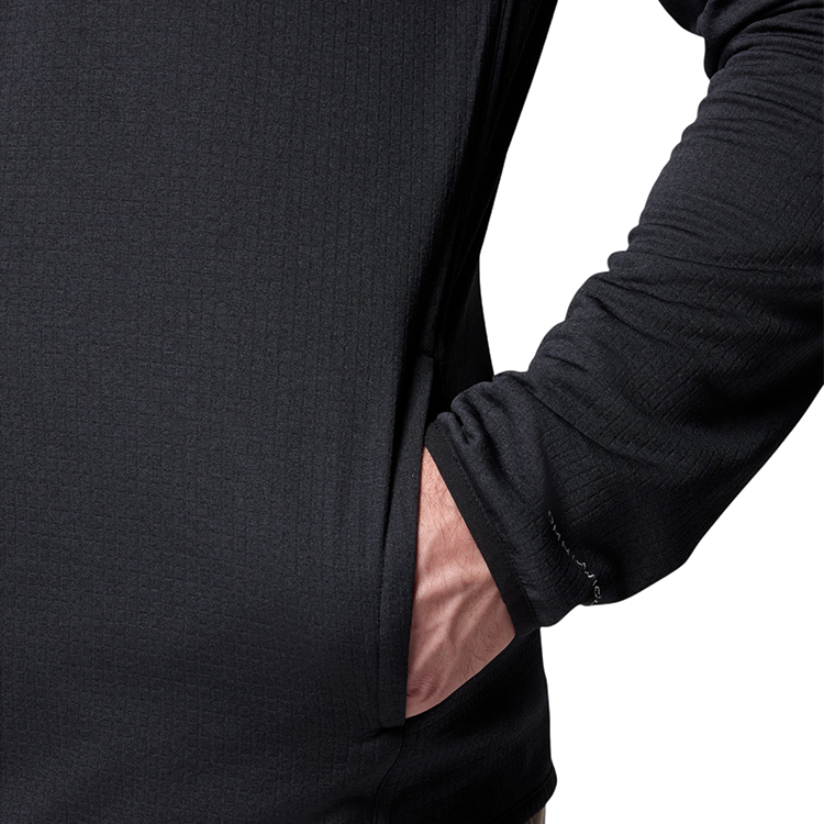 Hanorac pt bărbați Columbia Essential Hike Grid Fleece Full Zip S Negru photo 5