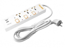 Prelungitor electric 3P+USB 250V 3m Tolsen thumbnav 1