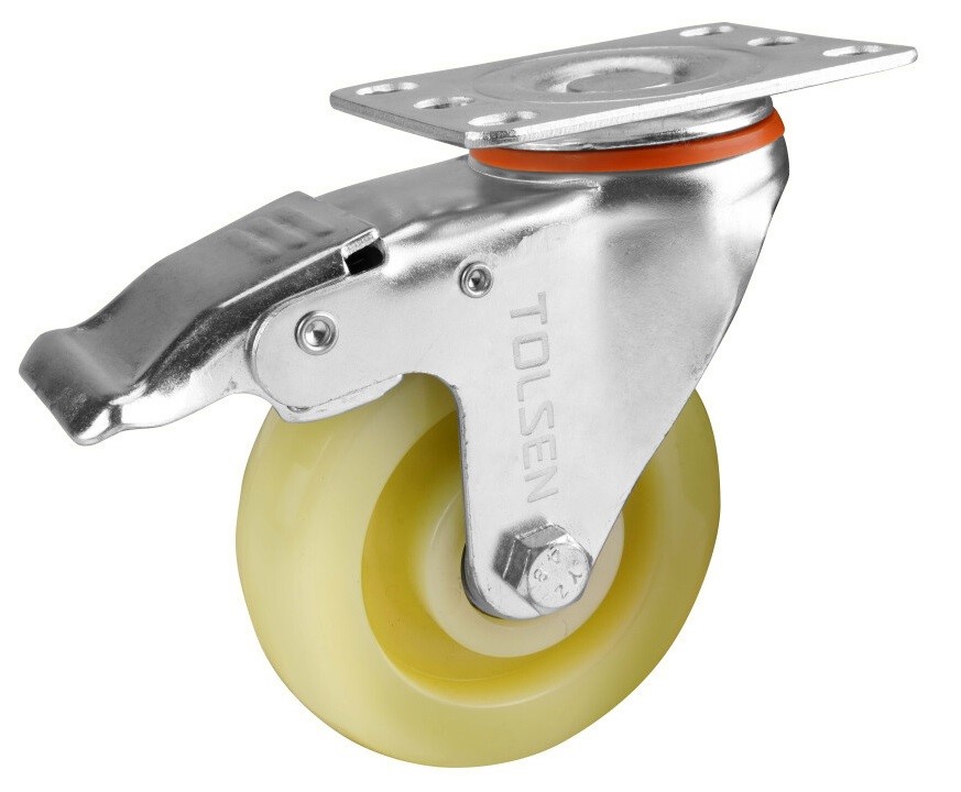 Roata pentru carucior rotativa cu frana 75mm 80kg Tolen photo 1