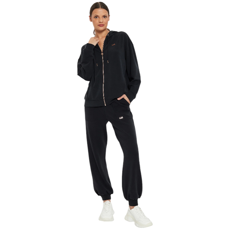 Hanorac EA7 EMPORIO ARMANI SWEATSHIRT XS Negru Femei photo 2