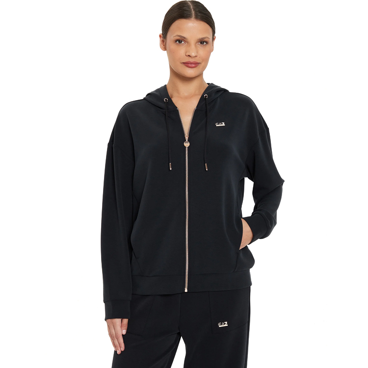 Hanorac EA7 EMPORIO ARMANI SWEATSHIRT XS Negru Femei photo 3