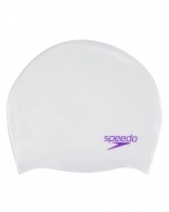 Силиконовая шапочка для плавания Speedo PLAIN MOUD SILC CAP JU WHITE/PURPLE