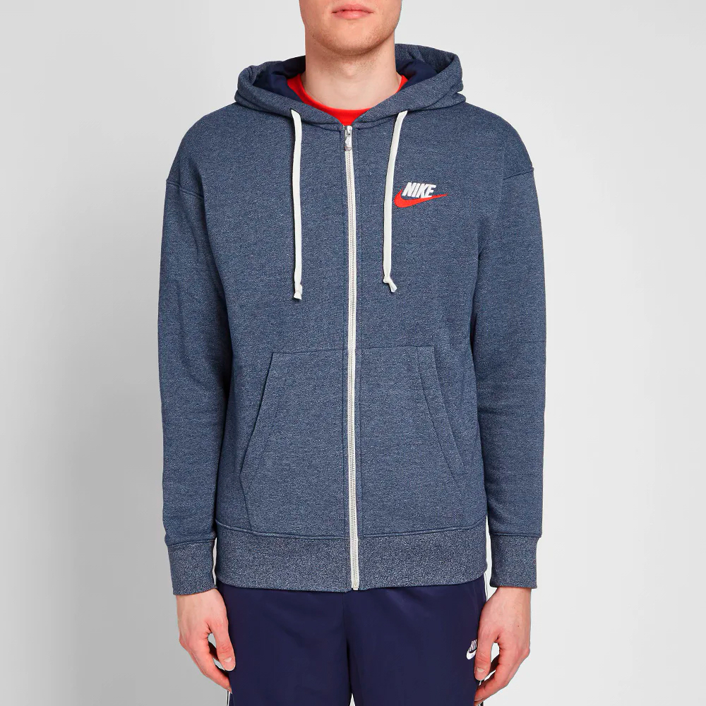 Мужская Толстовка Nike M NSW HERITAGE HOODIE FZ L Синий photo 4