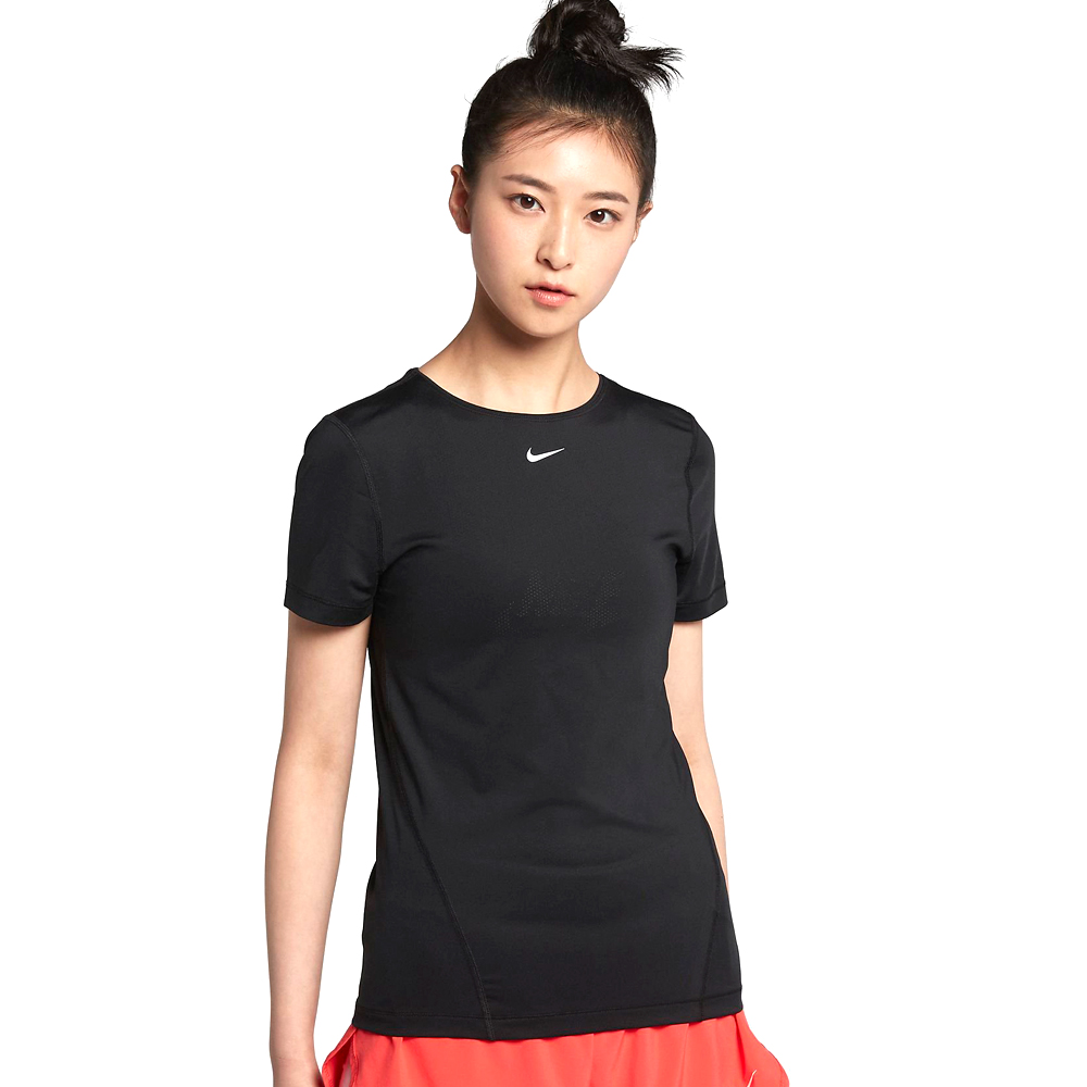 Tricou Nike W NP TOP SS ALL OVER MESH / Femei / L / Negru photo 2