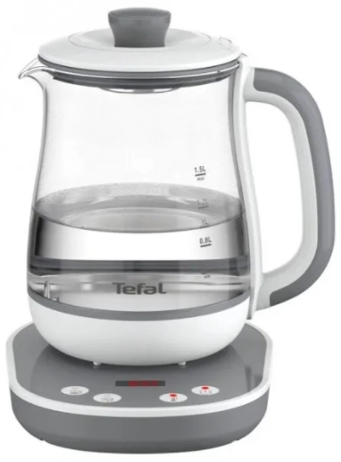 Fierbator de apa electric Tefal BJ551B10, 1.5 l, 1430 W, Argintiu