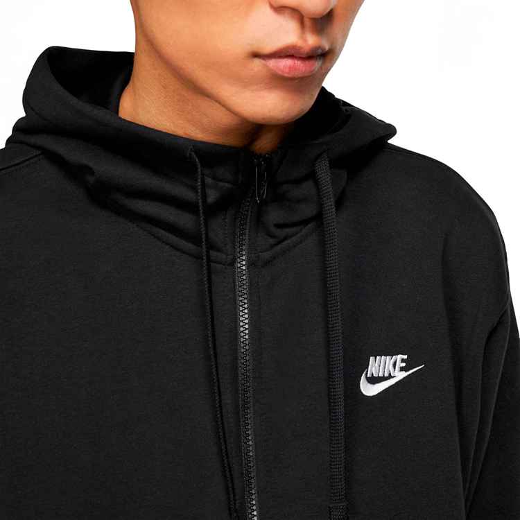 Hanorac pt bărbați Nike M NSW CLUB HOODIE FZ FT M Negru photo 11