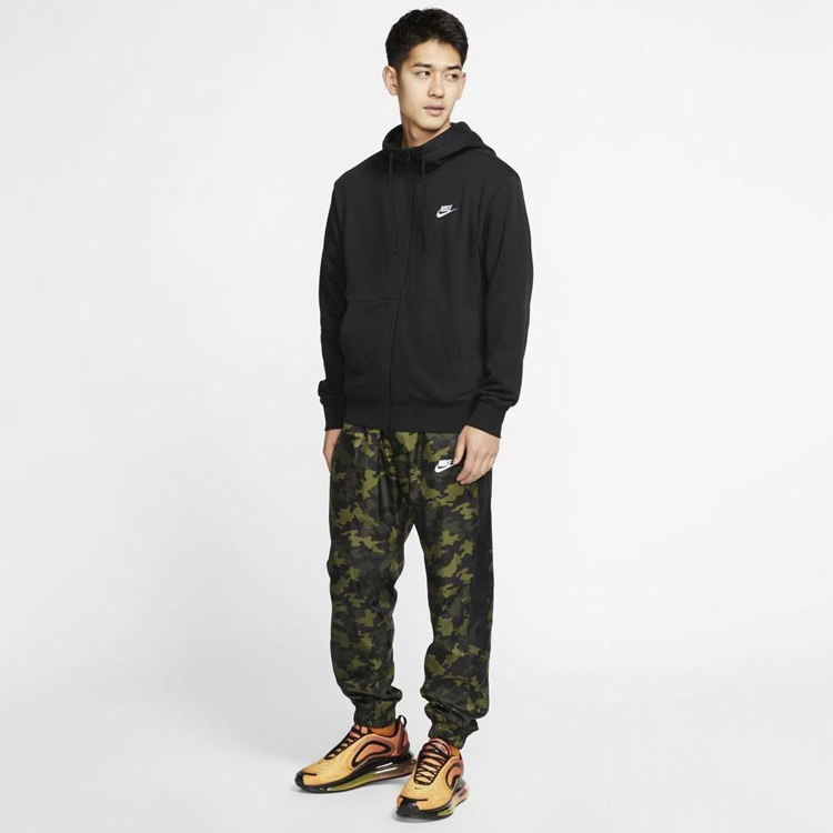 Hanorac pt bărbați Nike M NSW CLUB HOODIE FZ FT M Negru photo 12