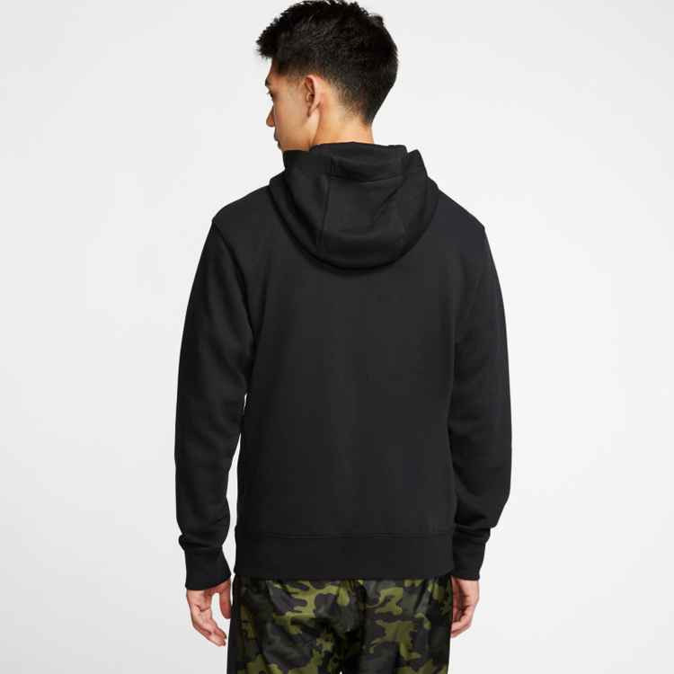 Hanorac pt bărbați Nike M NSW CLUB HOODIE FZ FT M Negru photo 6