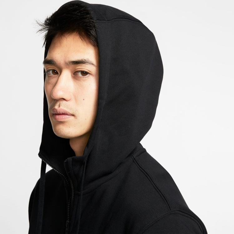 Hanorac pt bărbați Nike M NSW CLUB HOODIE FZ FT M Negru photo 7