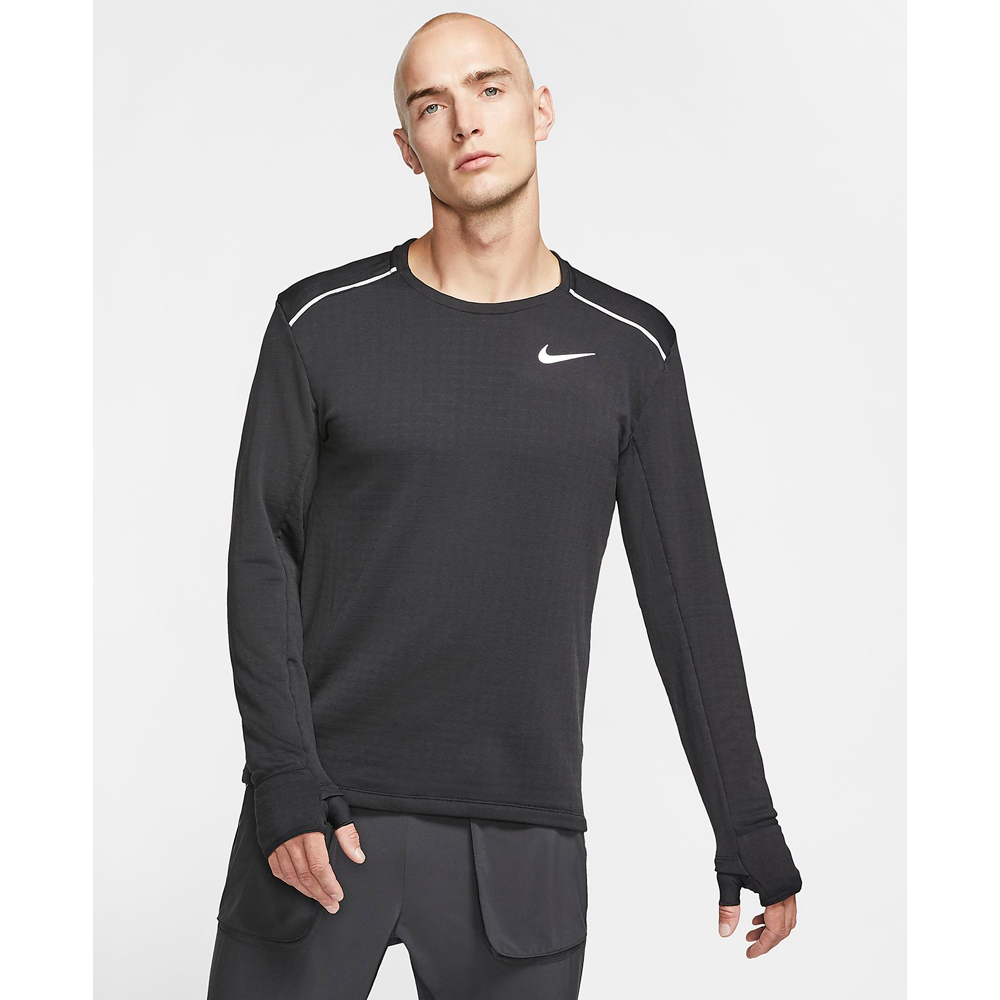 Мужская Толстовка Nike M NK SPHR ELMNT TOP CRW LS 3.0 L Черный photo 3
