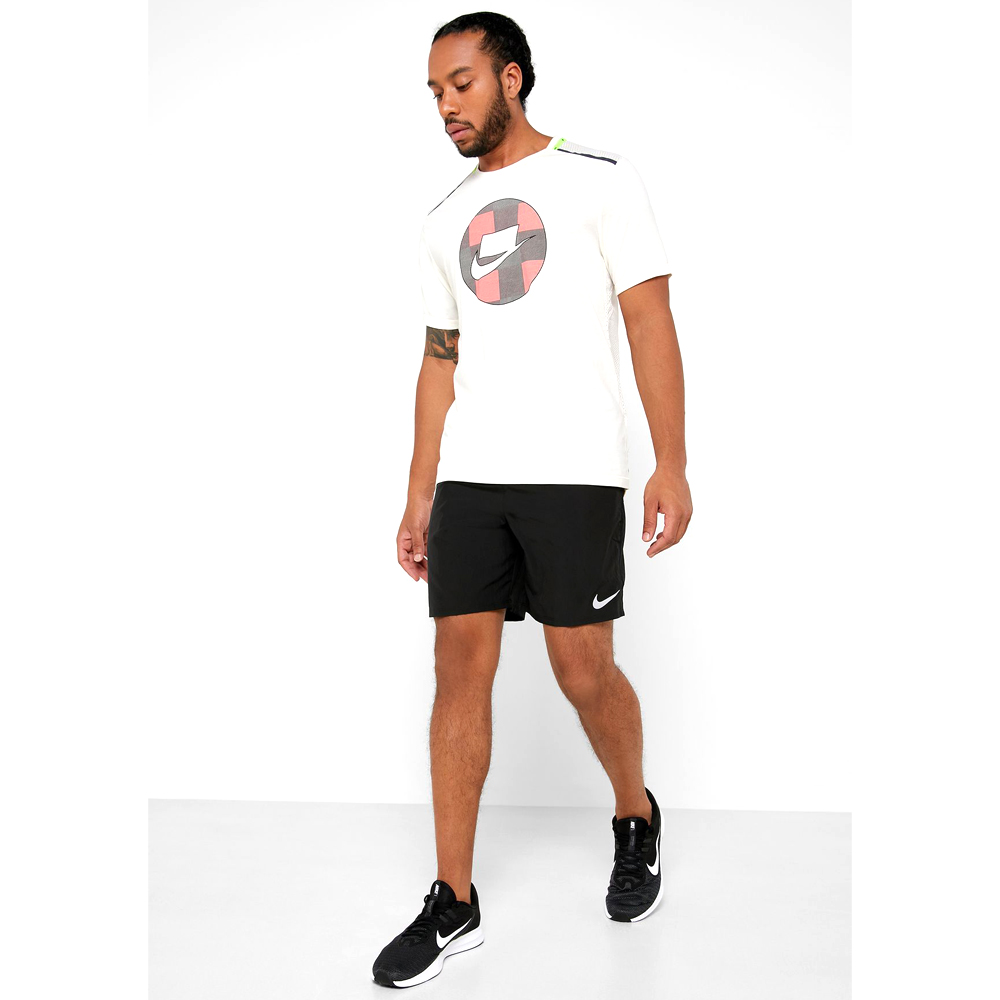 Футболка мужская Nike M NK WILD RUN TOP SS MESH L Бежевый photo 3