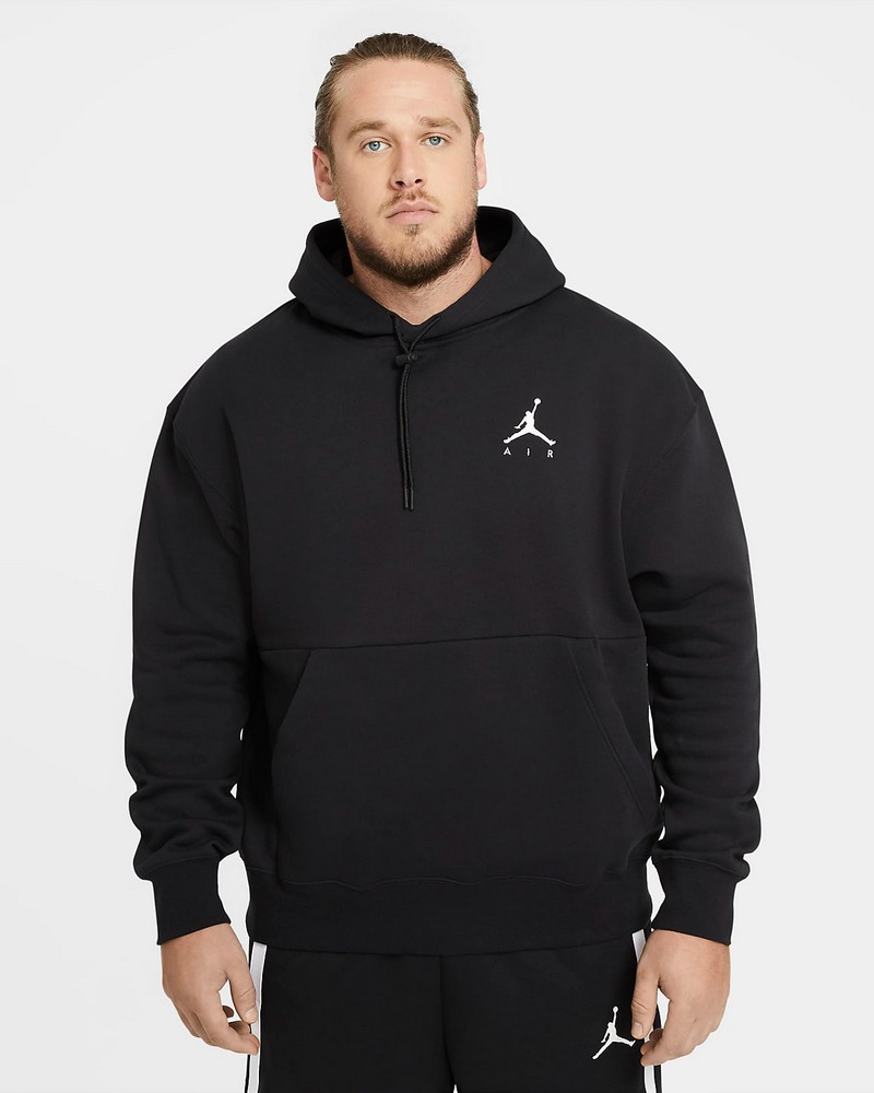 Мужская Толстовка Nike M J JUMPMAN AIR FLC PO S Черный photo 2
