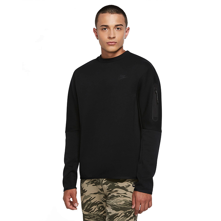 Hanorac pt bărbați Nike M NSW TCH FLC CRW L Negru photo 3