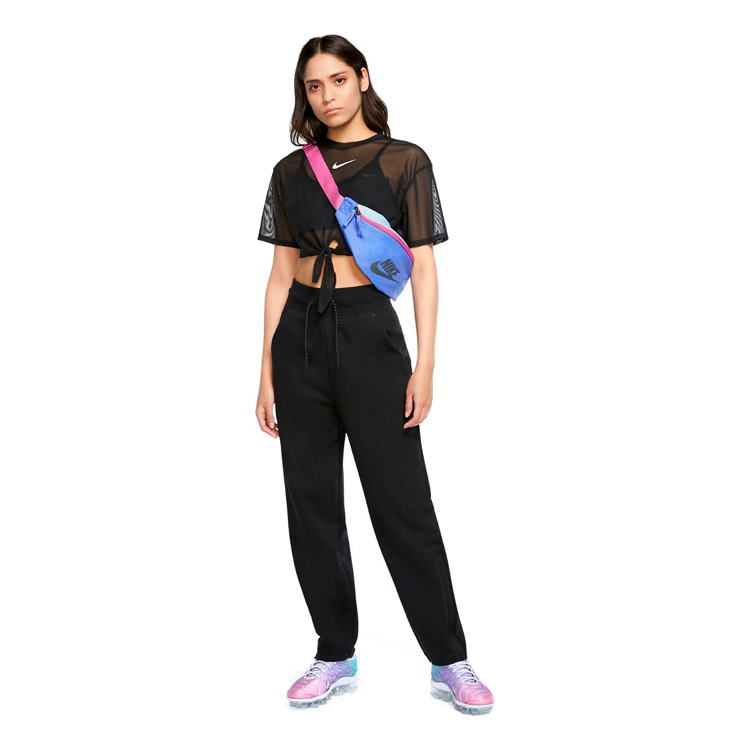 Pantaloni Nike W NSW TCH FLC OH PANT L Negru Femei photo 3