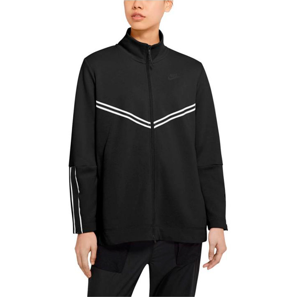 Hanorac Nike W NSW TCH FLC LONG FZ L Negru Femei photo 1