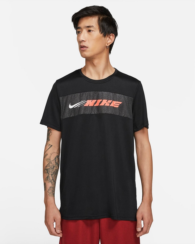 Футболка мужская Nike M NK DRY SUPERSET SS SC ENERGY L Черный photo 2