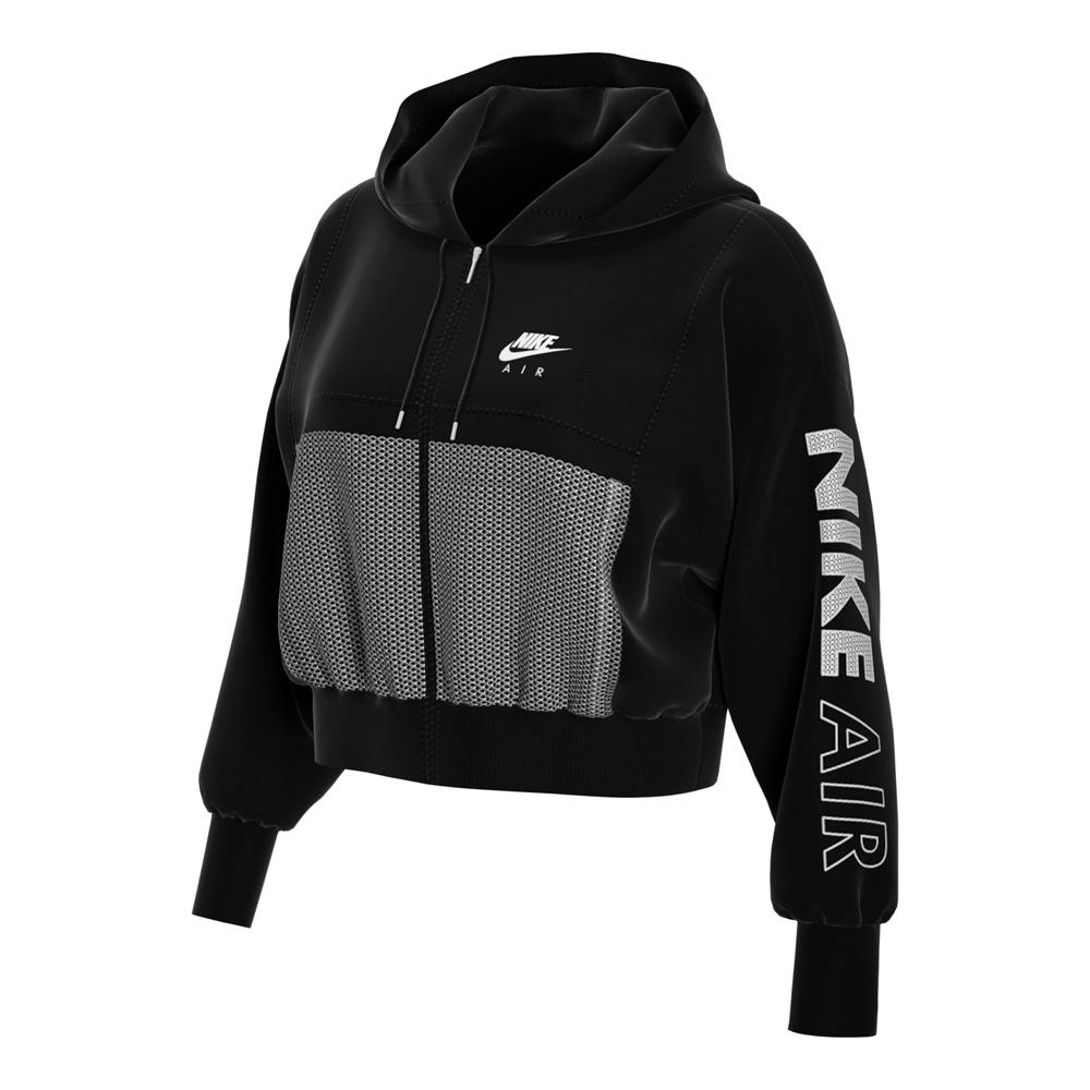 Hanorac Nike W NSW AIR FZ TOP FLC S Negru Femei photo 1