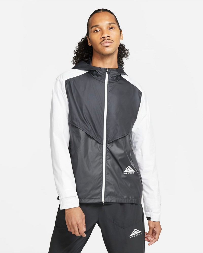 Мужская Ветровка Nike M NK SF TRAIL WINDRUNNER JKT L Черный photo 2