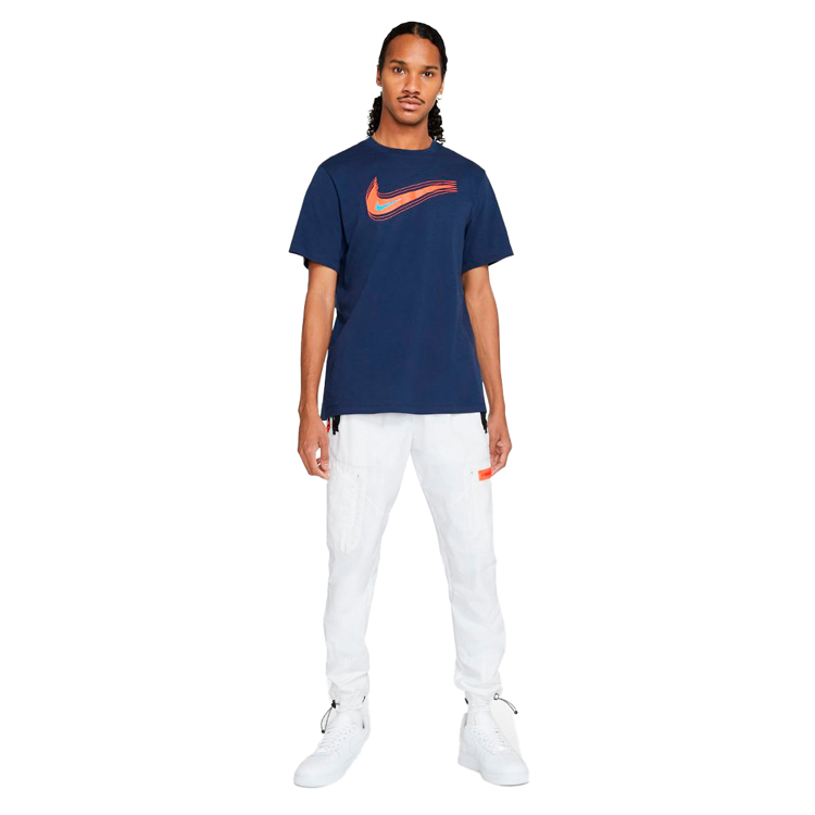 Tricou bărbătesc Nike M NSW TEE SWOOSH 12 MONTH S Albastru photo 2