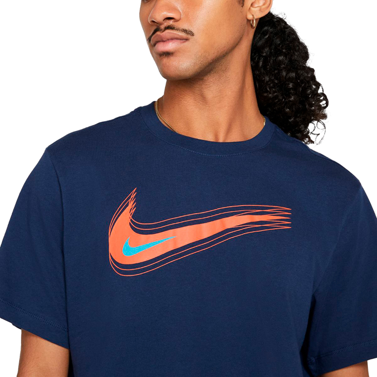 Tricou bărbătesc Nike M NSW TEE SWOOSH 12 MONTH S Albastru photo 4