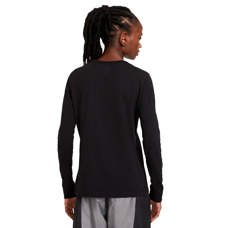 Hanorac Nike W NSW TEE ESSNTL LS LBR L Negru Femei photo 4