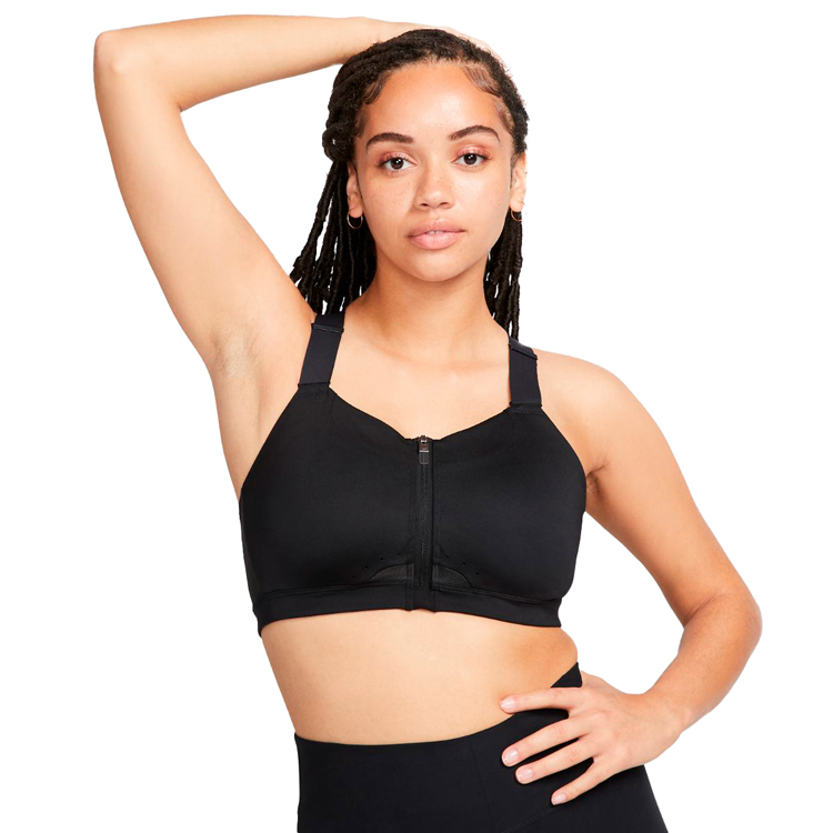 Спортивное бра Nike W NK DF ALPHAS HS FRONT ZIP B / Женский / XSA-C / Черный photo 2