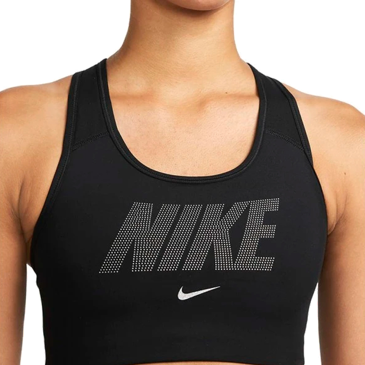 Спортивное бра Nike W NK DF SWSH MTLC GX BRA / Женский / L / Черный photo 5