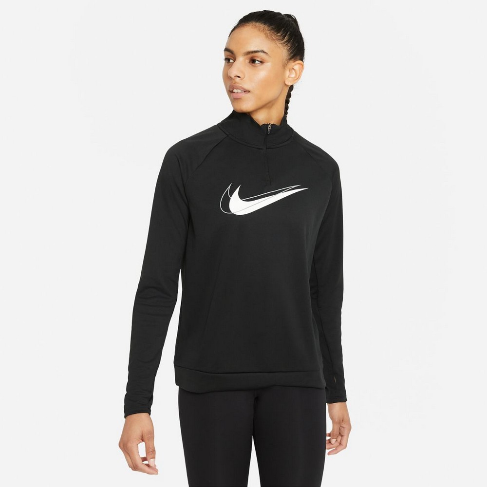 Hanorac Nike W NK DF SWSH RUN HZ MDLYR / Femei / L / Negru photo 2