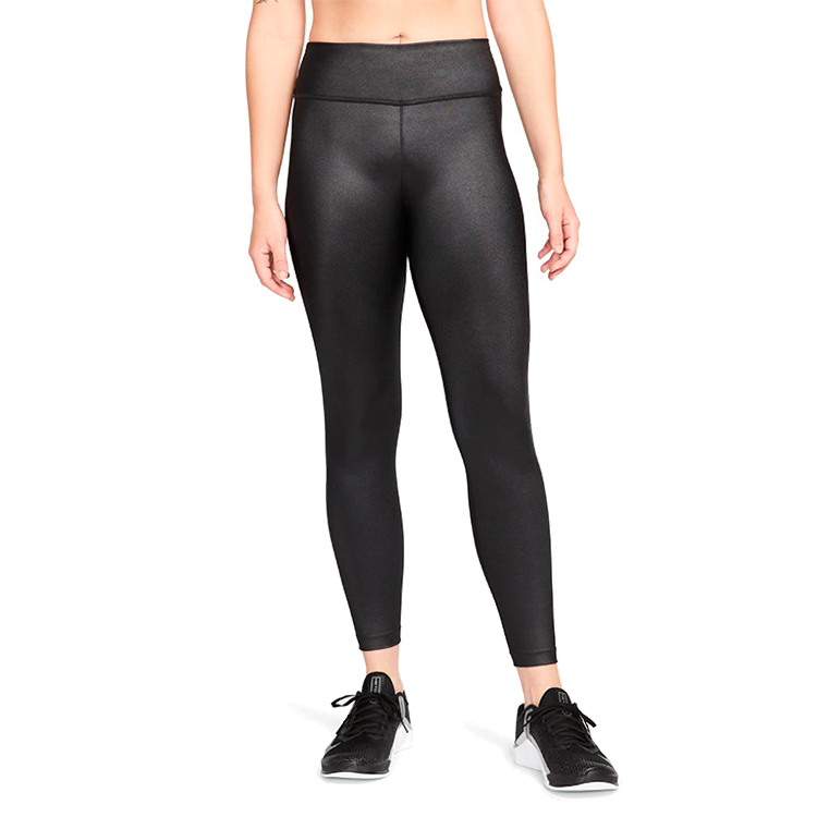 Легинсы Nike W NK ONE DF MV SHNE MR TGT / Женский / XL / Черный photo 3
