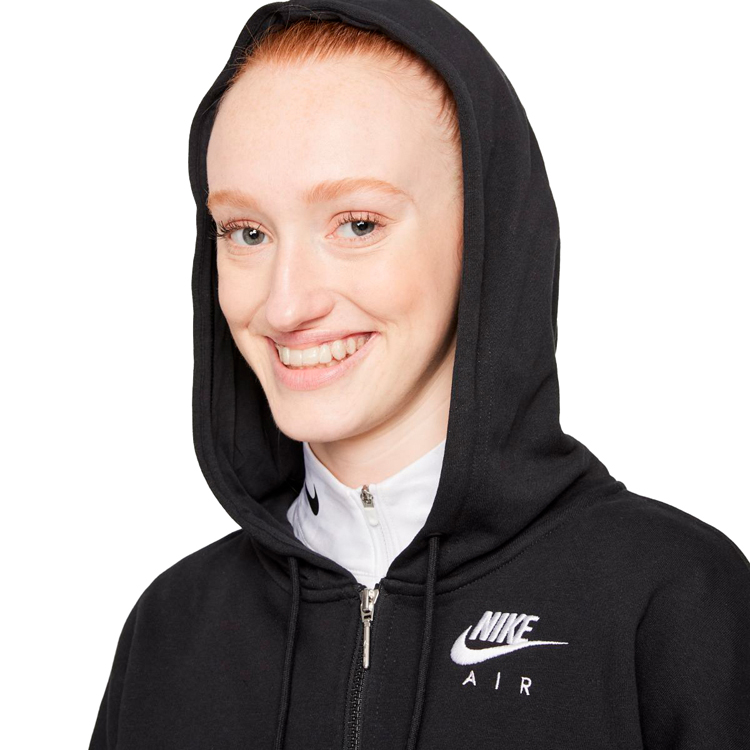 Толстовка Nike W NSW AIR FLC GX FZ HOODIE L Черный Женский photo 3