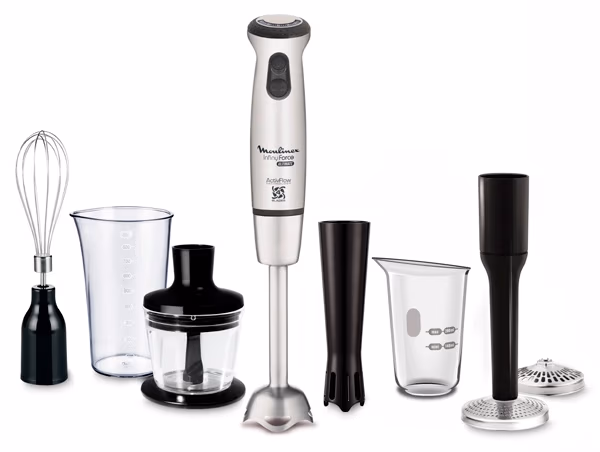 Blender Moulinex DD878D10, 800 ml, 1000 W, 25 trepte viteza, Inox 