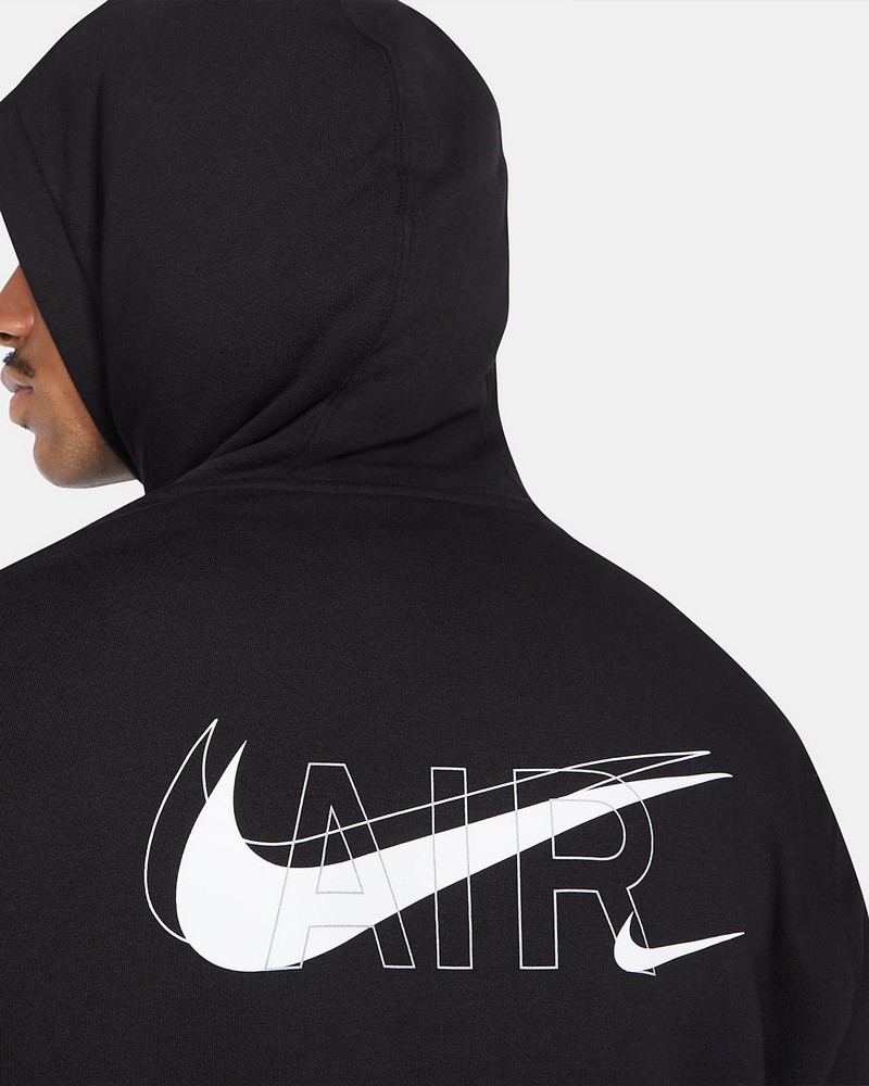 Hanorac pt bărbați Nike M NSW HOODIE PO AIR PRNT PACK L Negru photo 8