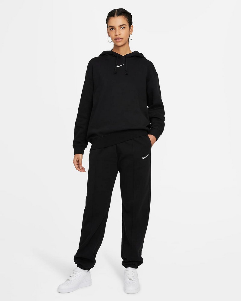 Hanorac Nike W NSW ESSNTL CLCTN FLC OS HD XL Negru Femei photo 5